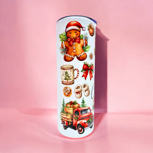 🎄 Just a Girl Who Loves Christmas – 20oz Tumbler ✨
