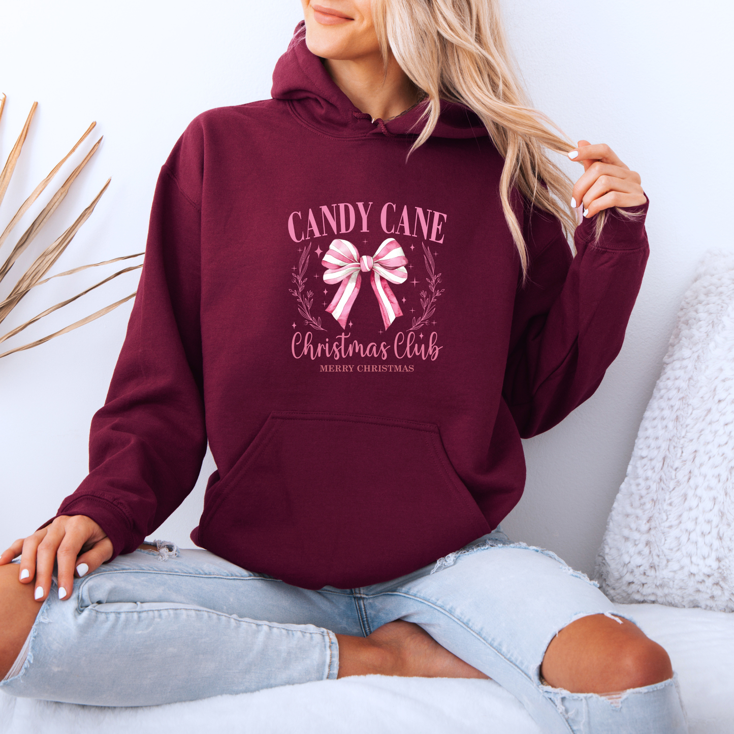 🍭 Candy Cane Christmas Club 🎄Luxuriously Thick Hoodie