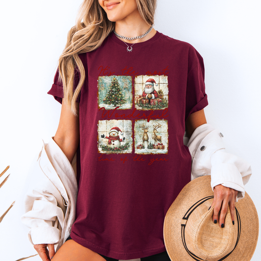 🌟🎅🏼 Vintage Christmas Magic 💫 100% Organic Cotton T-Shirt