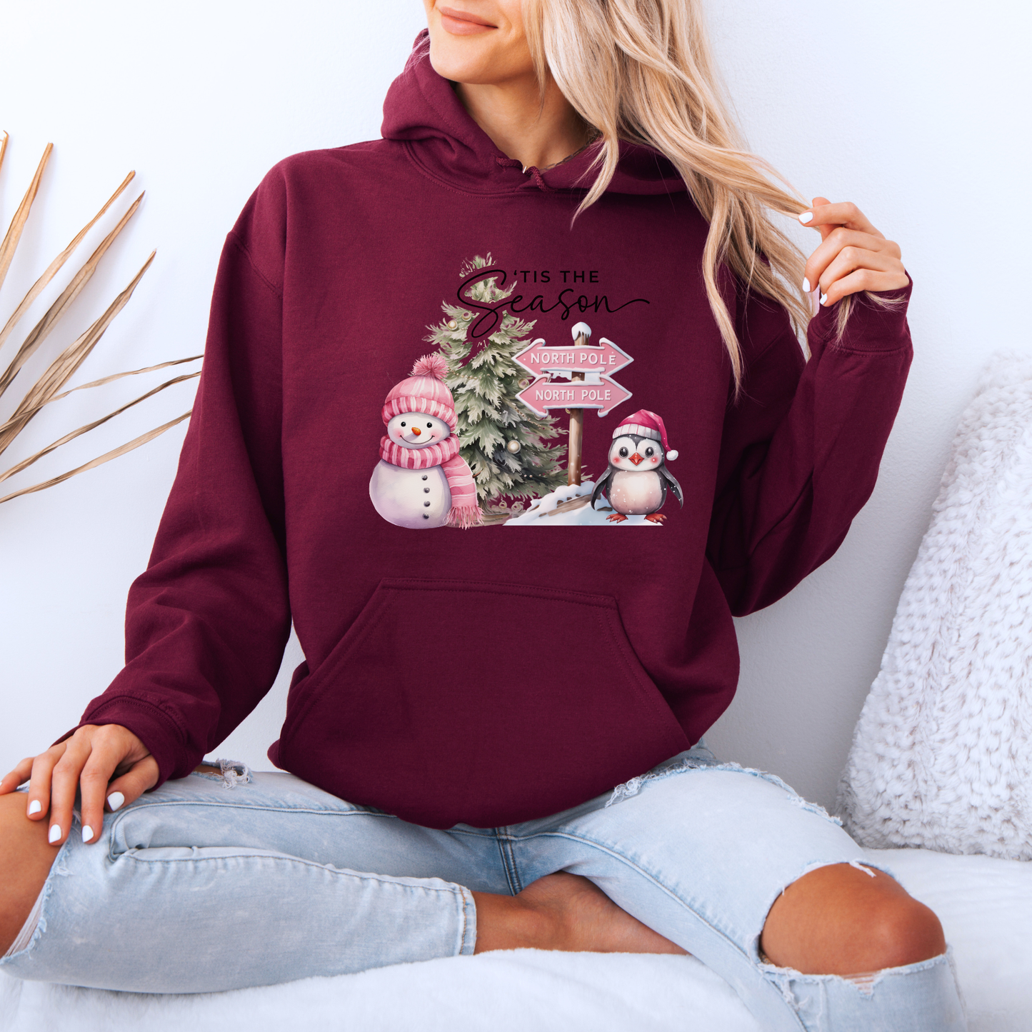 🎀 Pink North Pole 💖  Luxuriously Thick Hoodie
