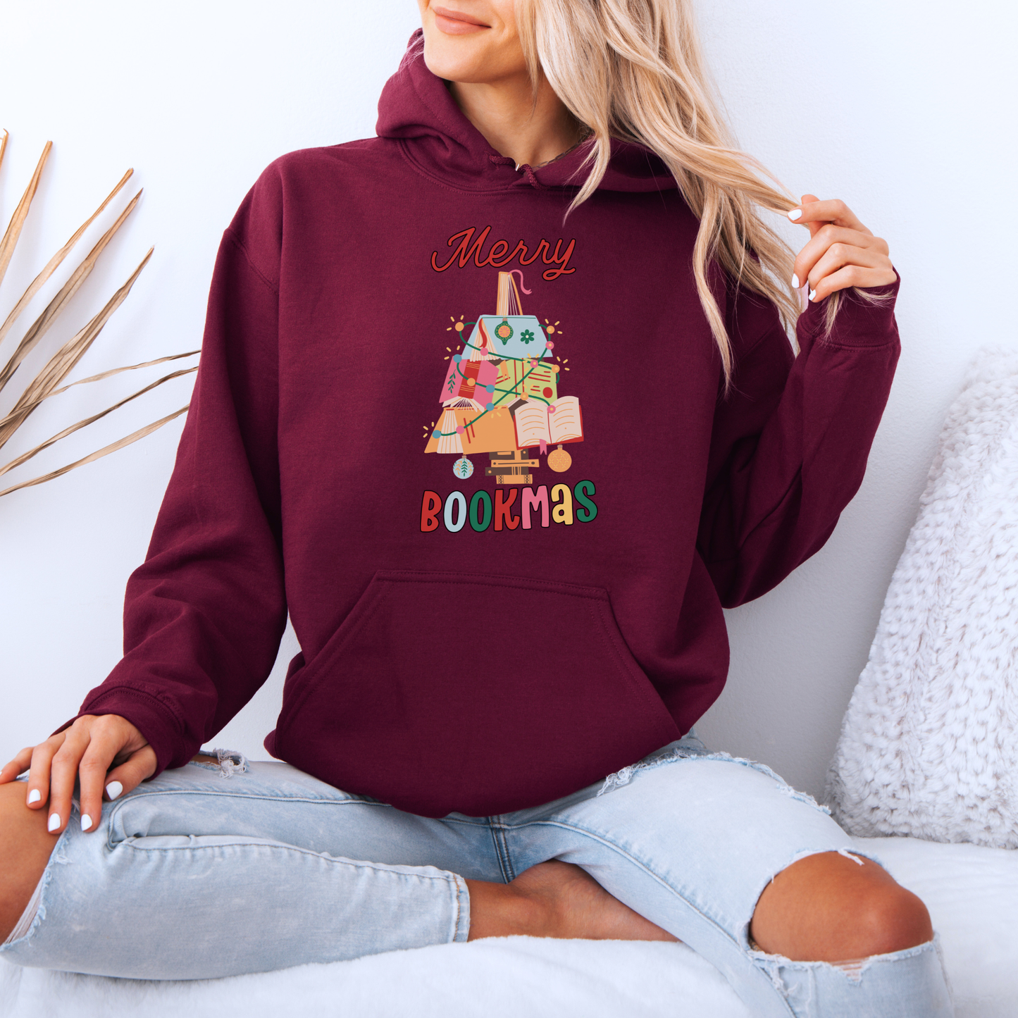 🎄 Merry Bookmas 📚  Luxuriously Thick Hoodie