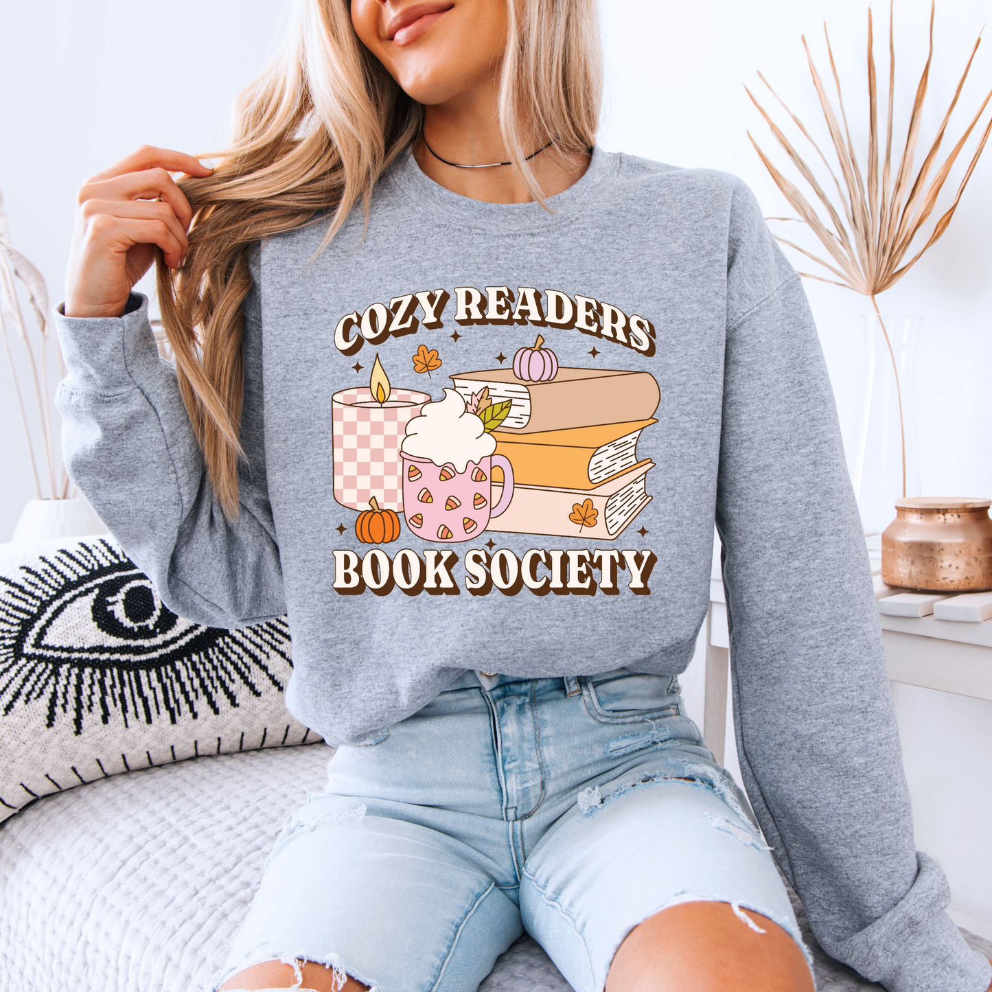 Candlelight & Chapters Organic Cotton Crewneck Sweatshirt