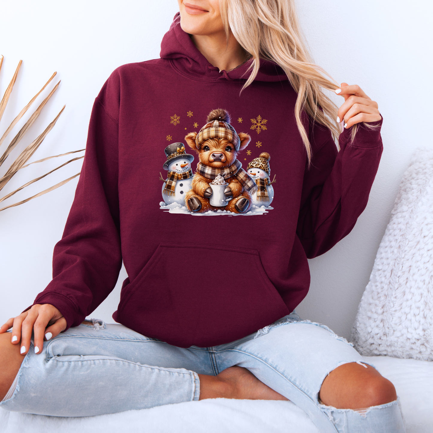 🐮 Cozy Winter Cow ❄️  Luxuriously Thick Hoodie