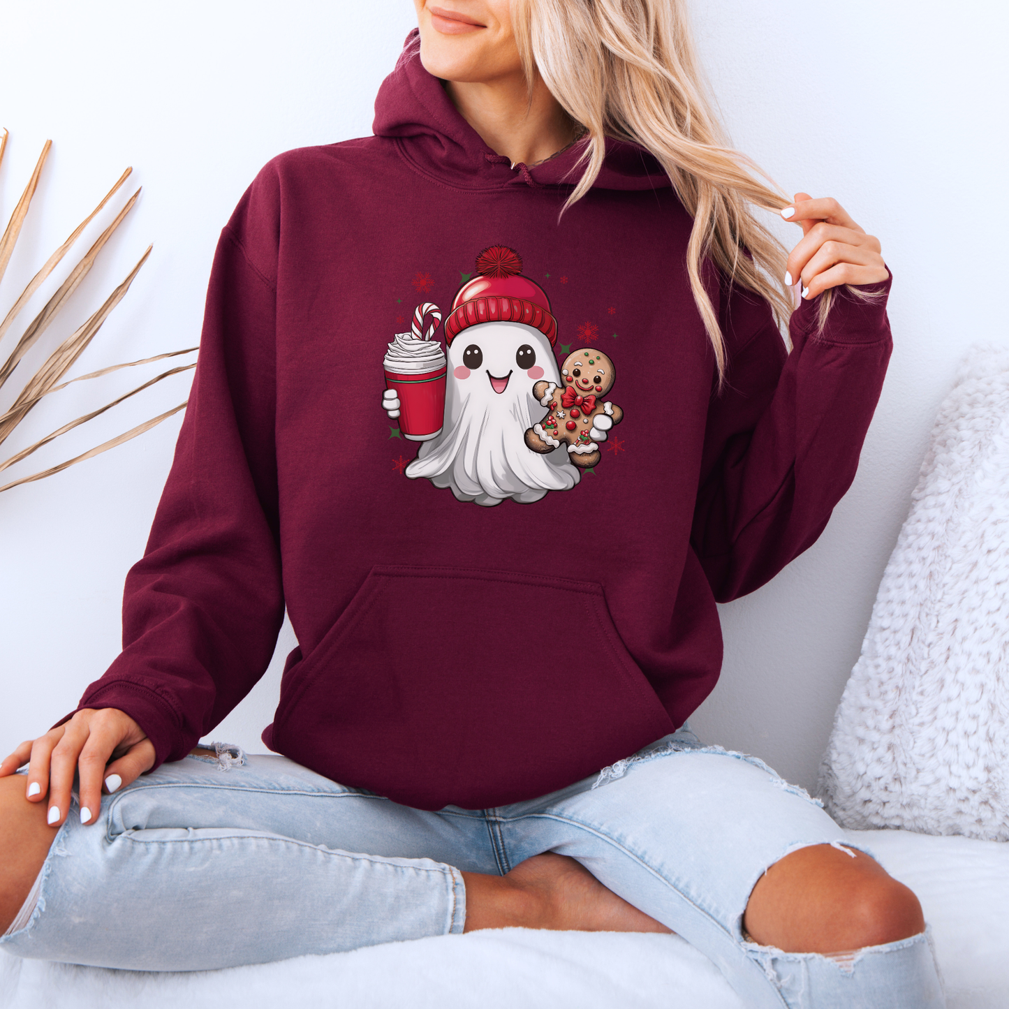 👻 Christmas Boo 🎄 Luxuriously Thick Hoodie
