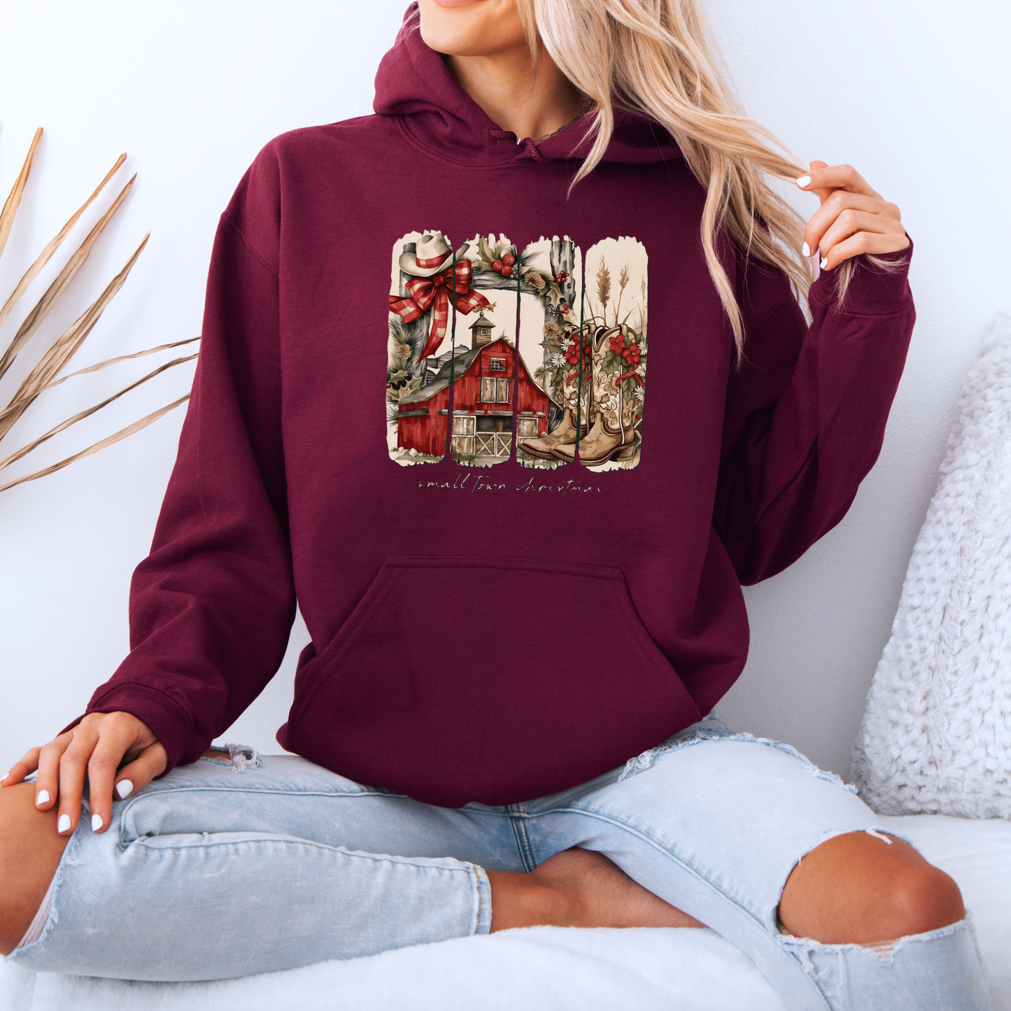 🎄 Small Town Christmas 🏘️  Luxuriously Thick Hoodie