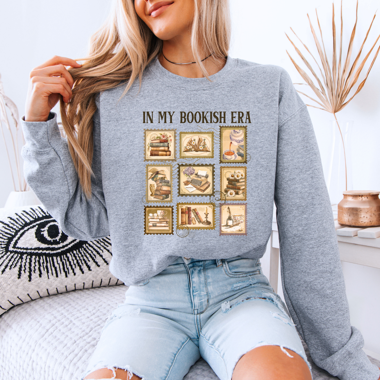 Stamped in Stories Organic Cotton Crewneck Sweatshirt