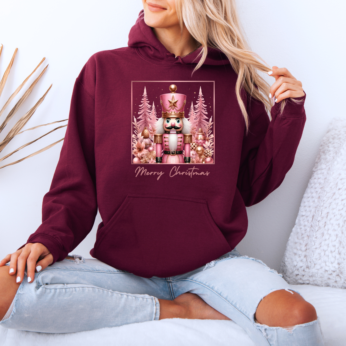 🎀 Pink Nutcracker Christmas 🎄  Luxuriously Thick Hoodie
