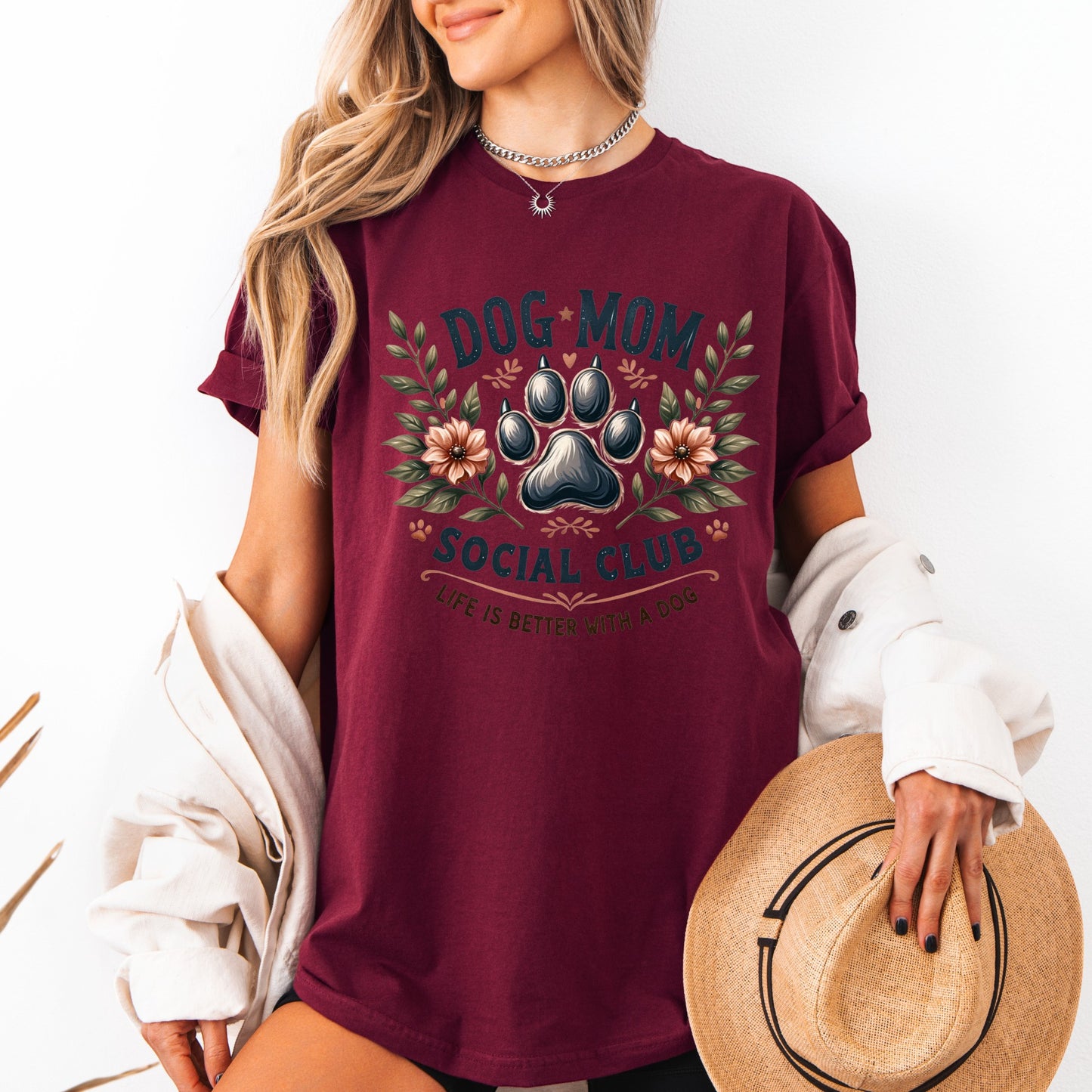 Mom Social Club T-shirt 100% Organic Cotton