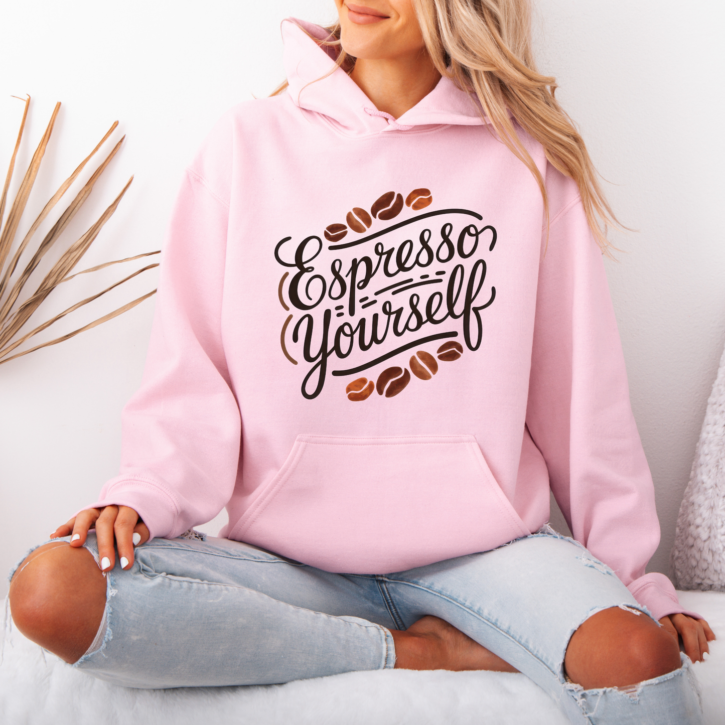“Espresso Yourself ☕✨ | Cozy Coffee Lover Hoodie”