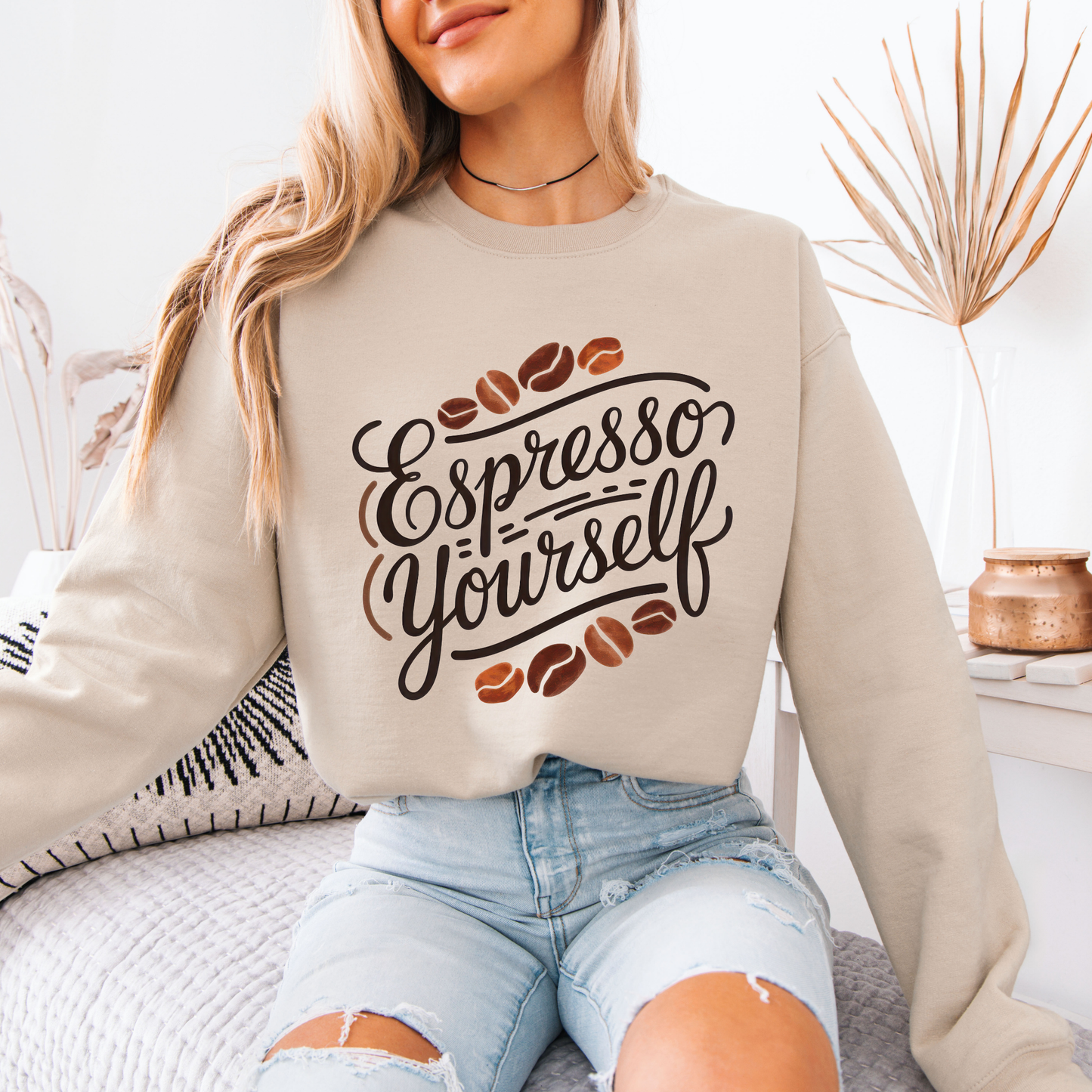 ☕️💬 Espresso Yourself Sweatshirt 🤎✨