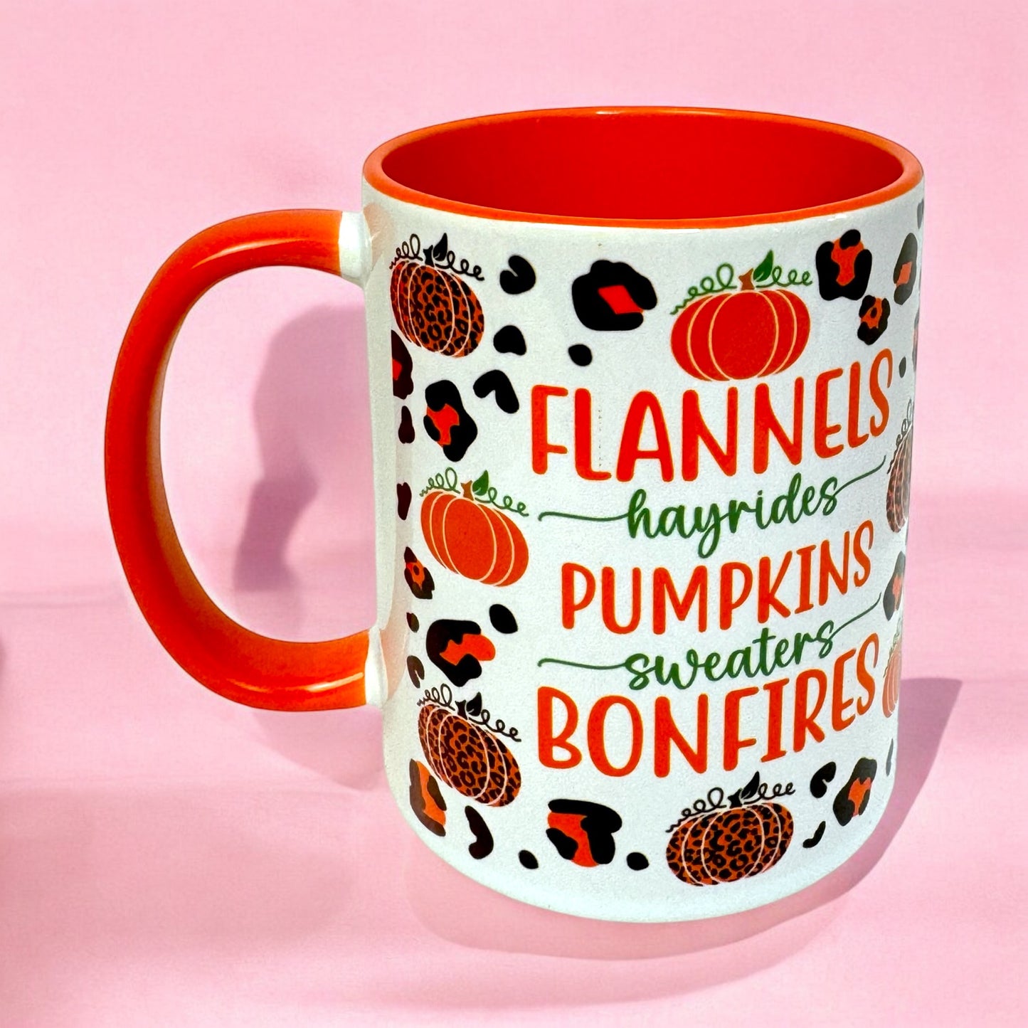 🍂 Flannels, Pumpkins & Bonfires 11oz Mug 🎃🔥