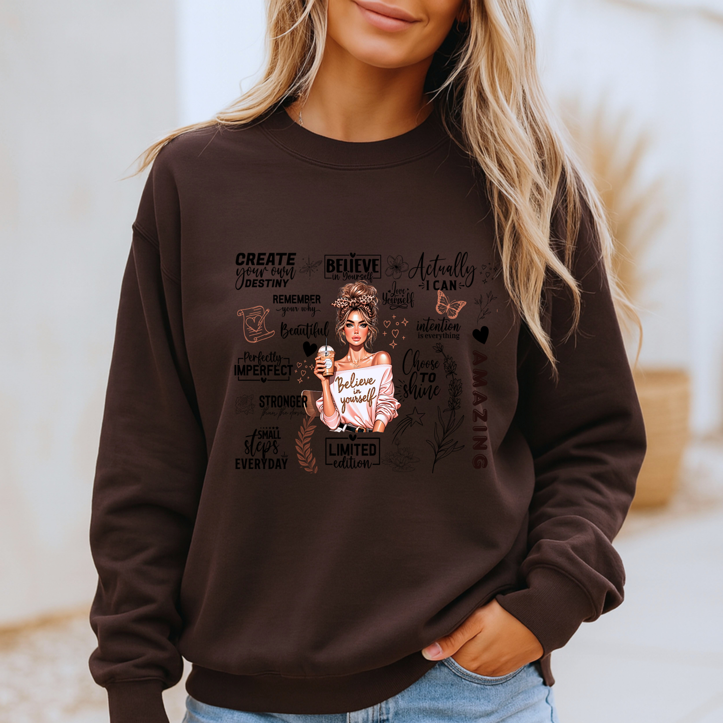 💖Believe in Yourself ✨Organic Cotton Sweatshirt