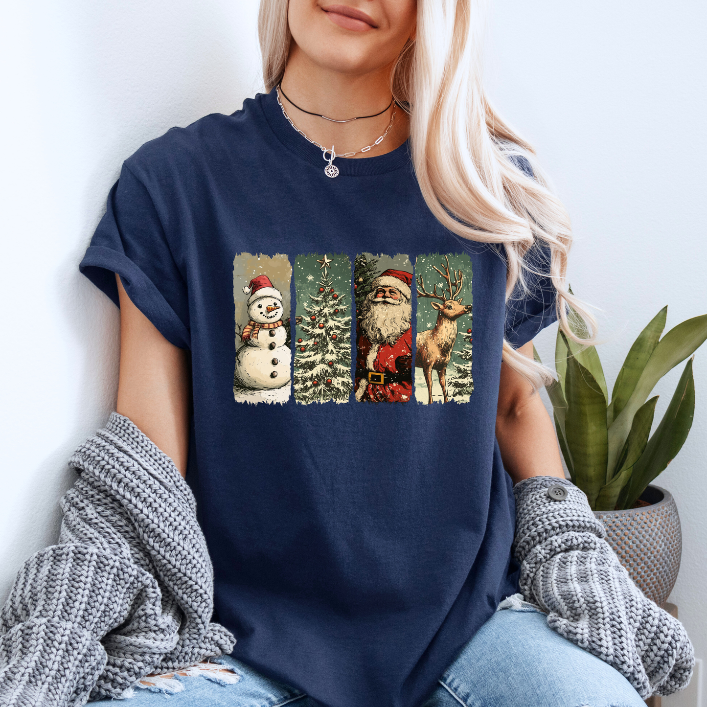 🌟🎄 Retro Holiday Magic 💫 100% Organic Cotton T-Shirt