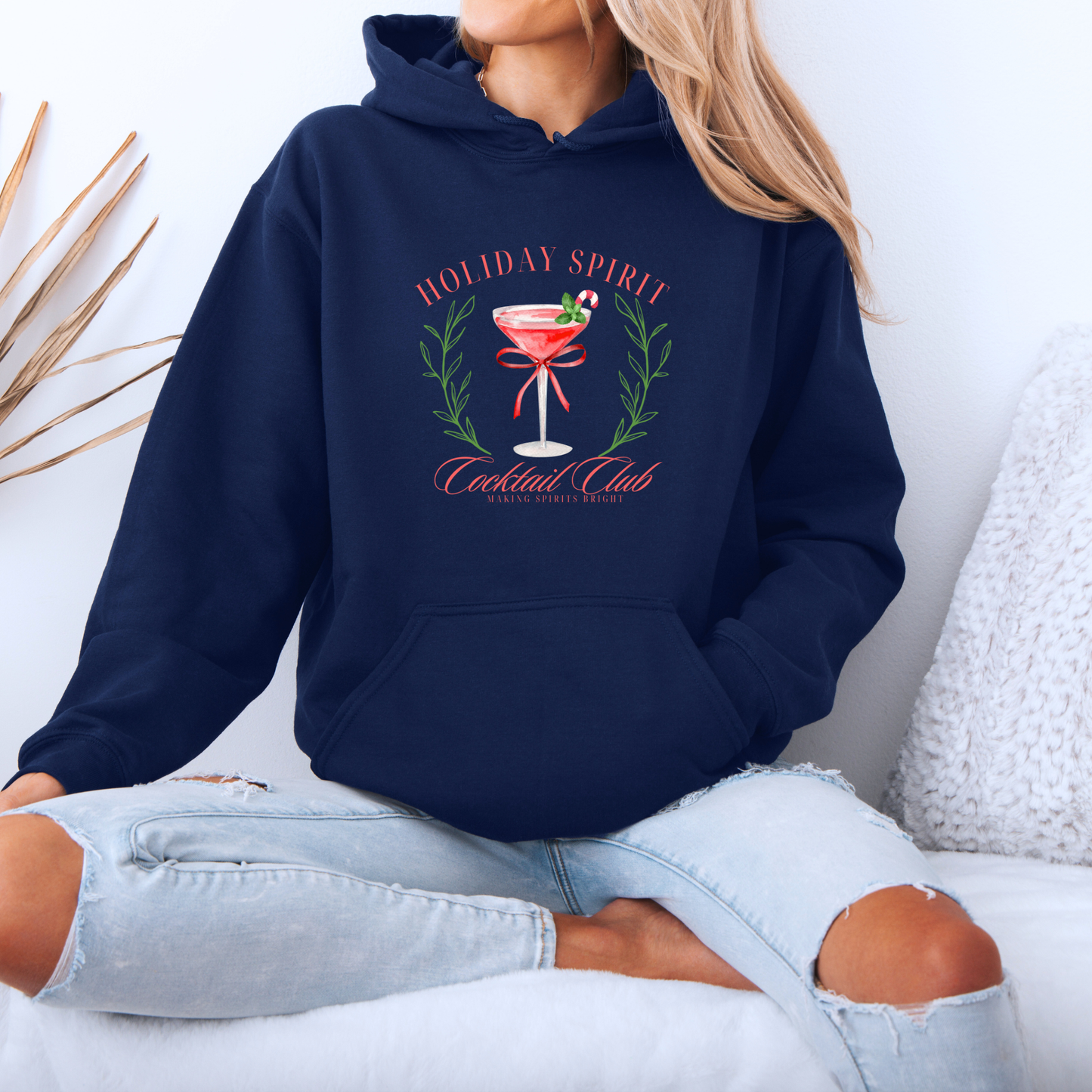 🍸 Holiday Spirit Cocktail Club 🎄  Luxuriously Thick Hoodie
