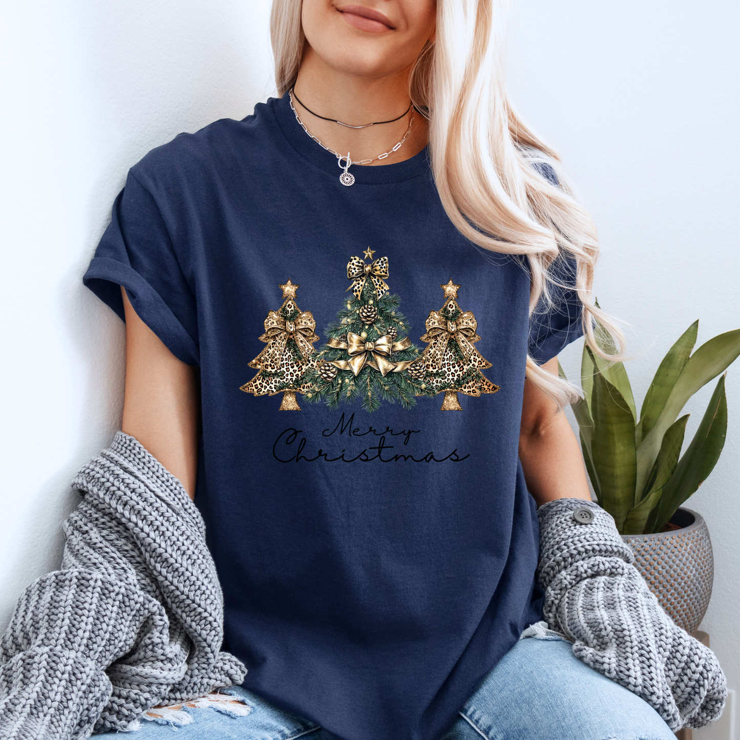 ✨💛 Golden Glam Christmas 🎄 100% Organic Cotton T-Shirt