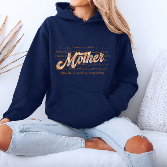 Mother Definition Luxury Thick Hoodie 🤍✨
