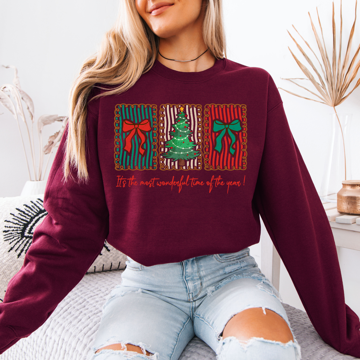 🍬 Sweet Holiday Cheer 🎄 Organic Cotton Sweatshirt