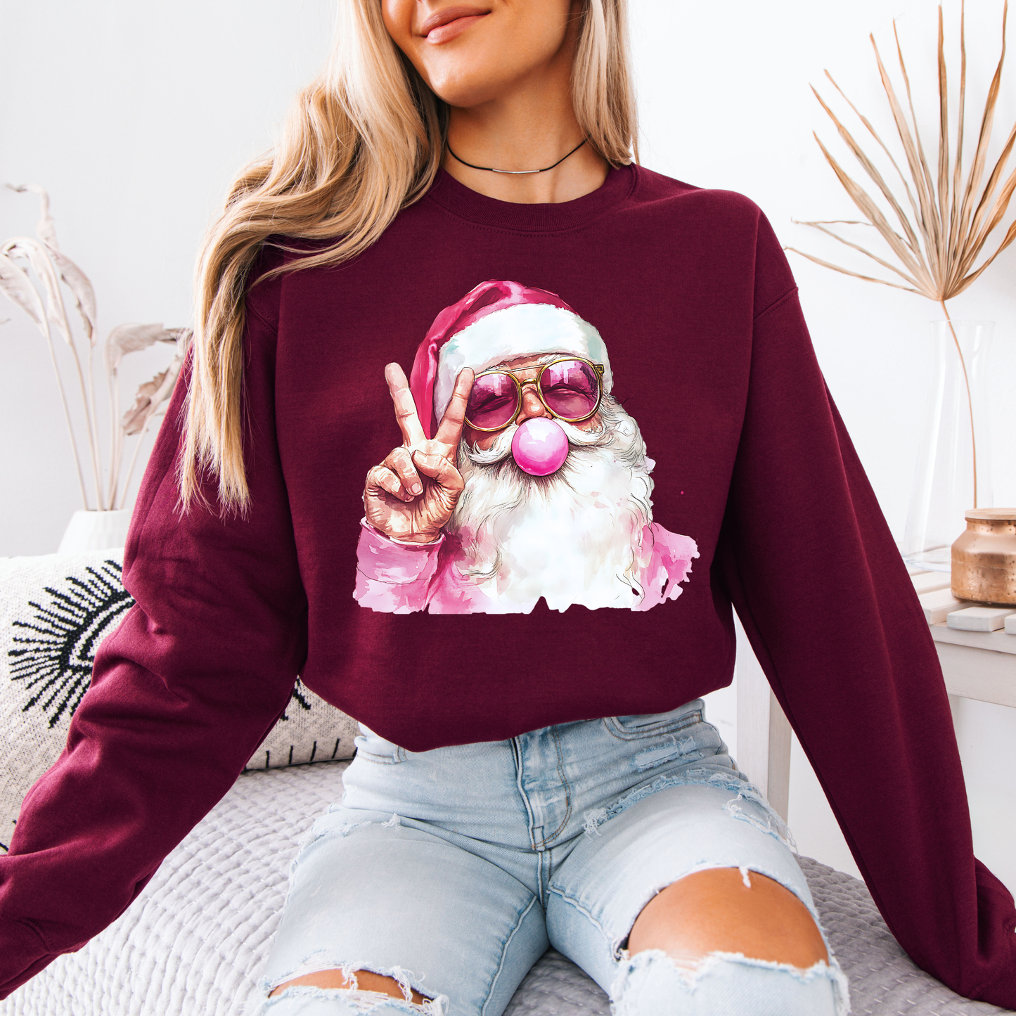 🎅🏻🕶️ Cool Santa ✨  Organic Cotton Sweatshirt