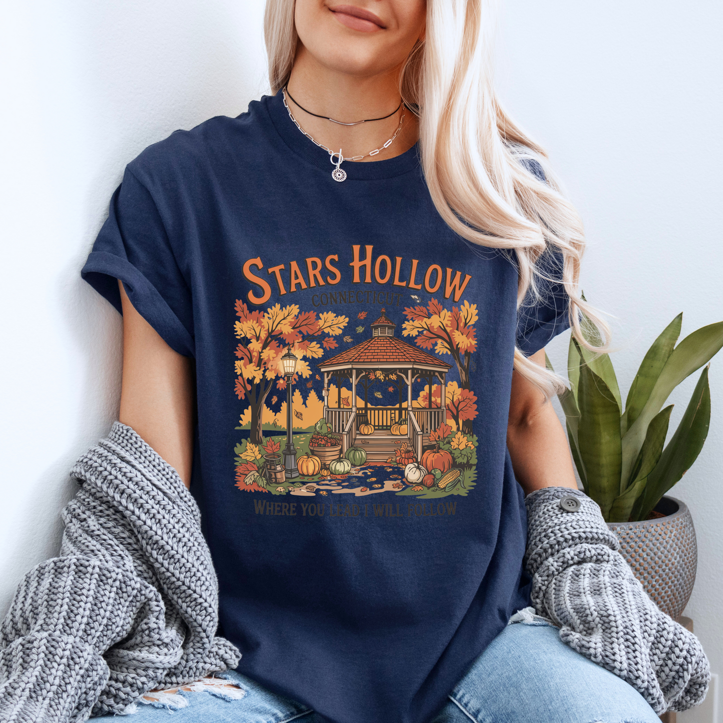 🍂 Stars Hollow Autumn Tee 🎃☕ Organic cotton