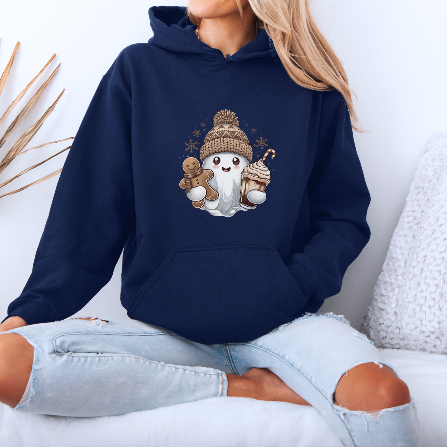 Gingerbread Ghost 👻  Luxuriously Thick Hoodie