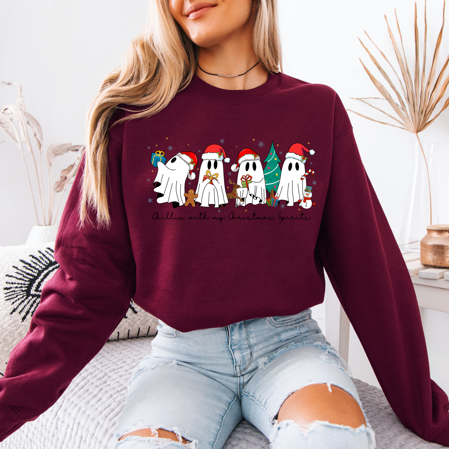 👻 Ghostmas Crew 🎄 Organic Cotton Sweatshirt