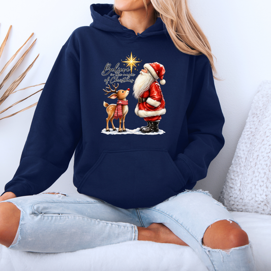 Believe in the Magic of Christmas 🎅🦌✨ Premium Christmas Hoodie