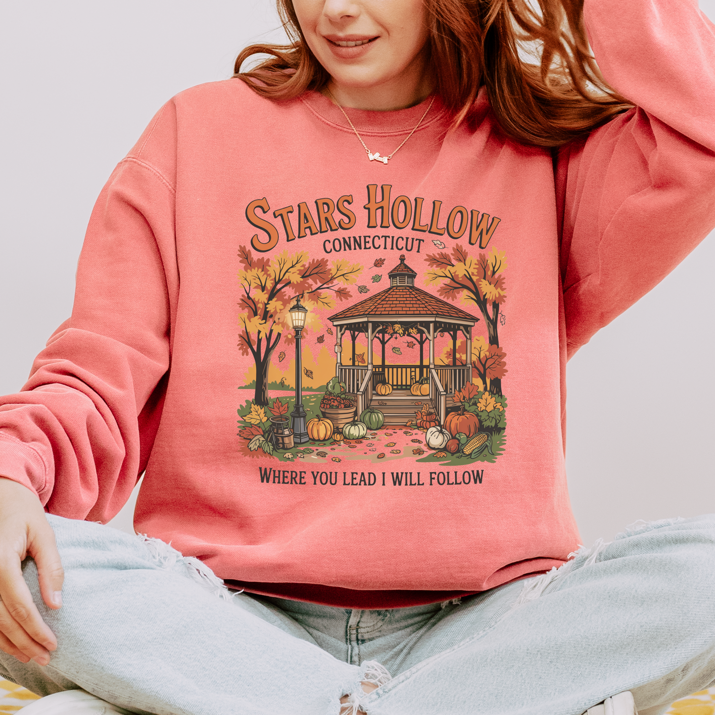 🍂 Stars Hollow Connecticut Sweatshirt 🎀☕Cotton Sweatshirt