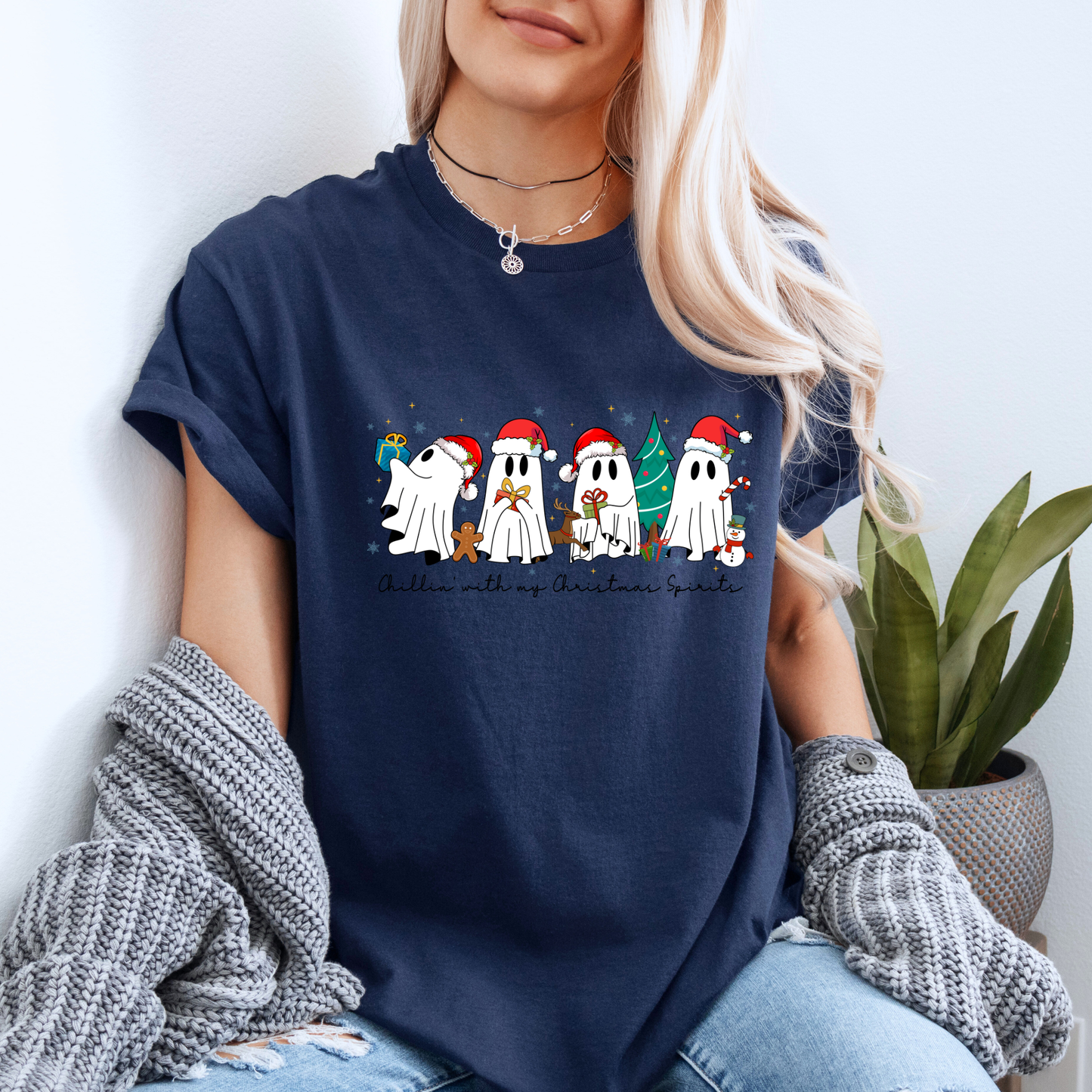👻🎄 Ghostmas Crew ✨  100% Organic Cotton T-Shirt