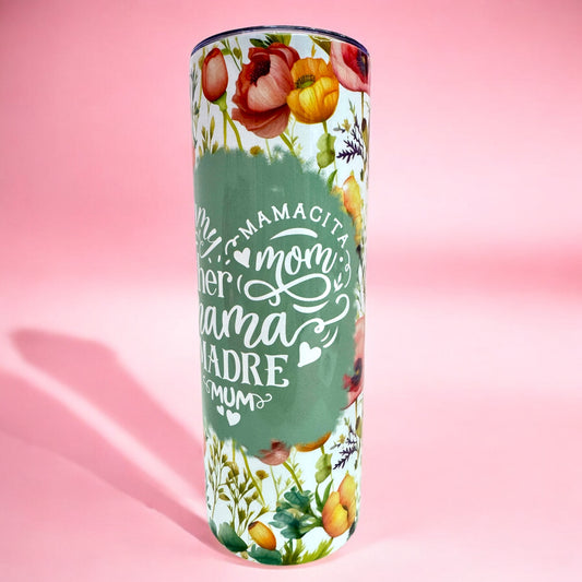 🌸 Mother’s Love Floral Tumbler – 20oz 🌿