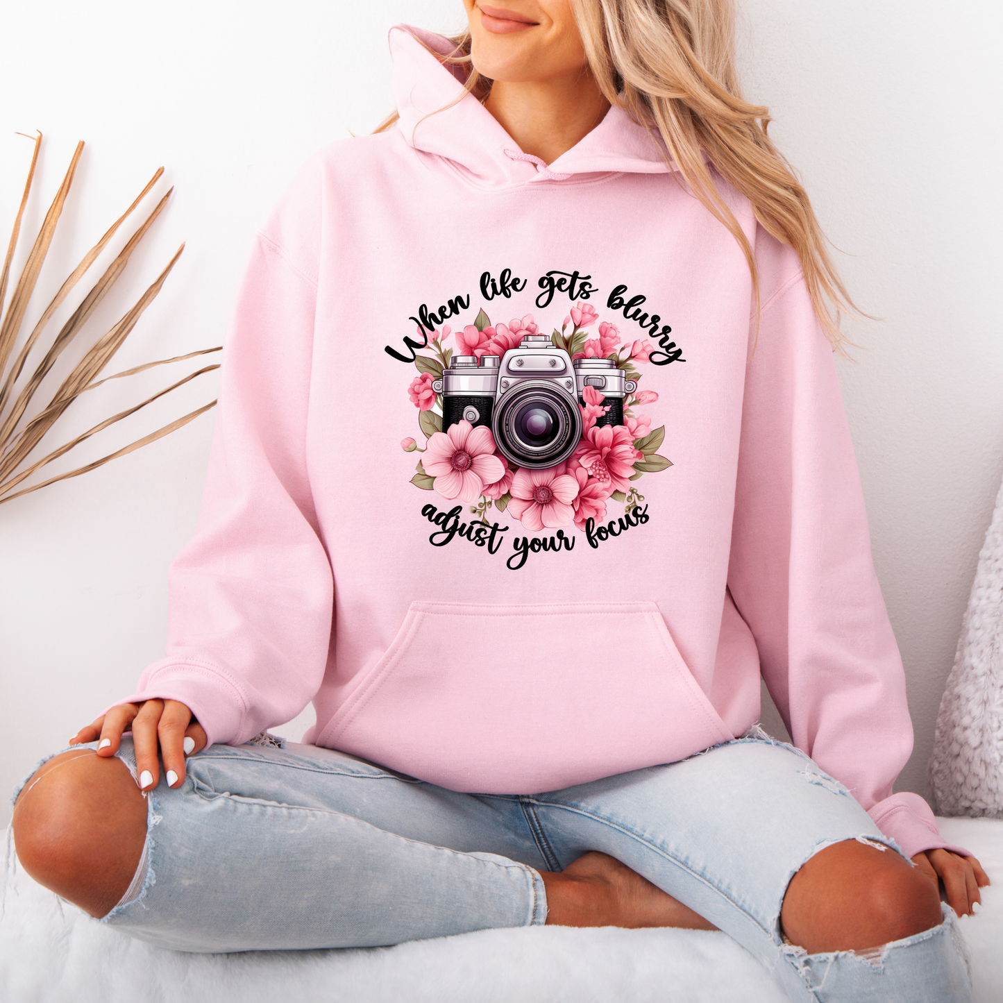 “Adjust Your Focus 📸🌸 | Floral Camera-Inspired Hoodie”