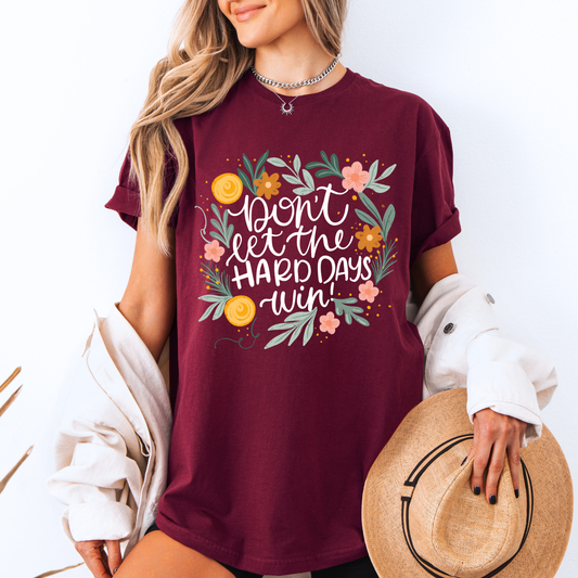 🌼✨ Don’t Let the Hard Days Win 💛🌿
100% Organic Cotton T-Shirt