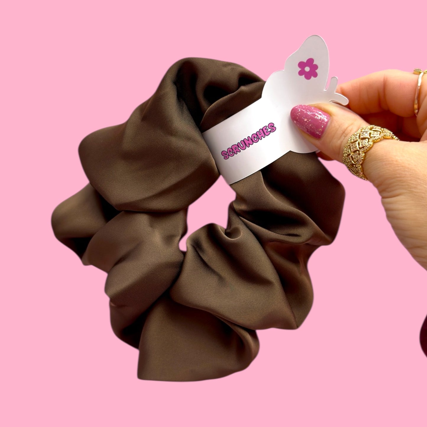 🤎 Extra Large Silky Scrunchie, Chocolate Brown Luxe ✨