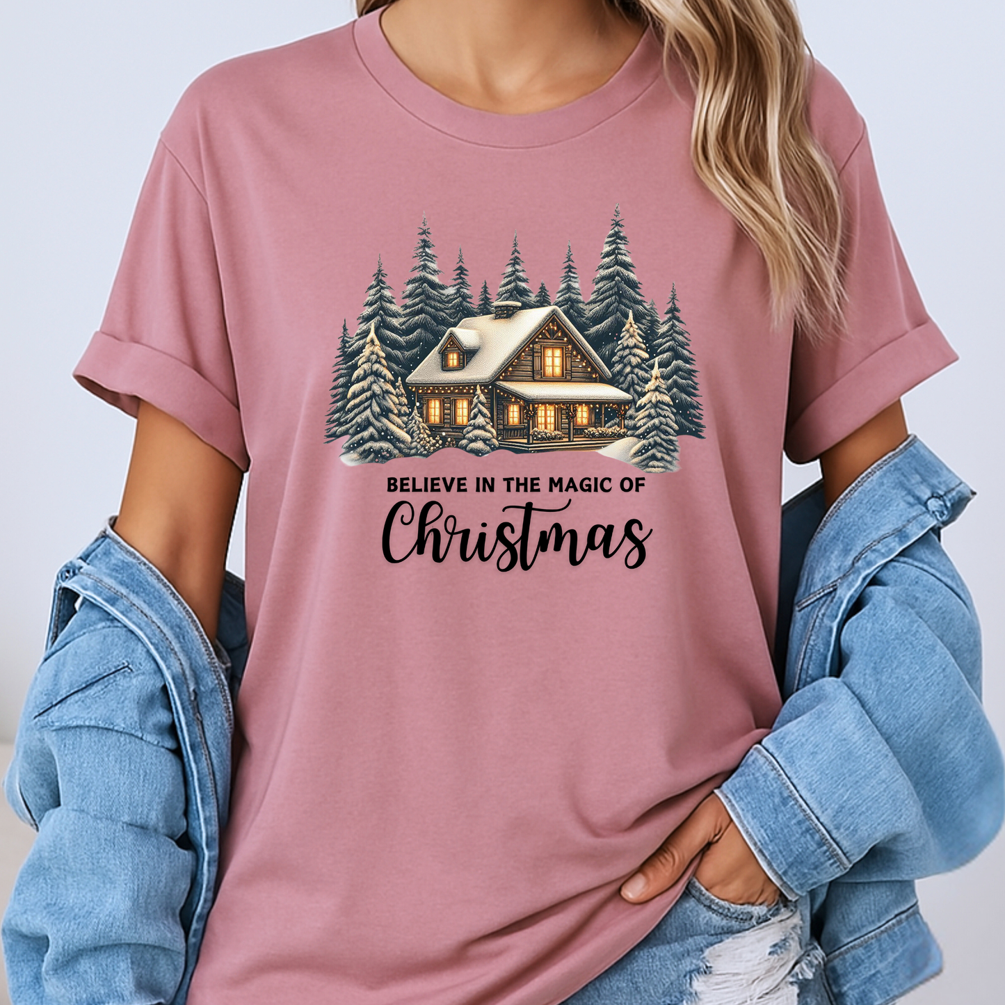 ❄️🏡 Winter Lodge Glow 💫  100% Organic Cotton T-Shirt
