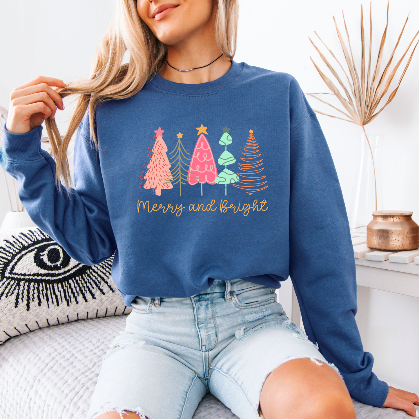 🎄Merry & Bright Forest 🌟 Organic Cotton Sweatshirt