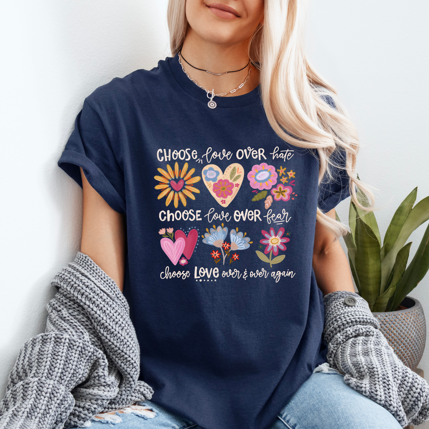 Choose Love T-shirt 100% Organic Cotton