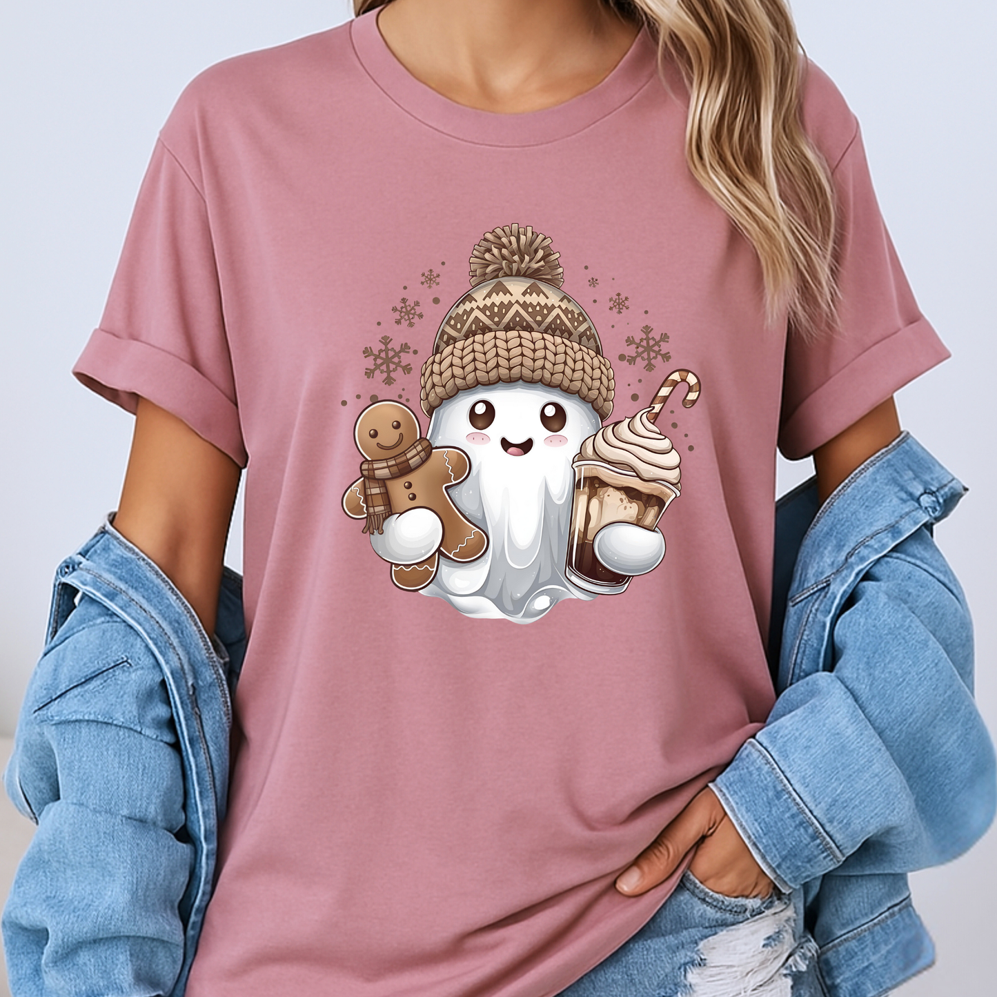 👻 Gingerbread Ghost 🎄 100% Organic Cotton T-Shirt