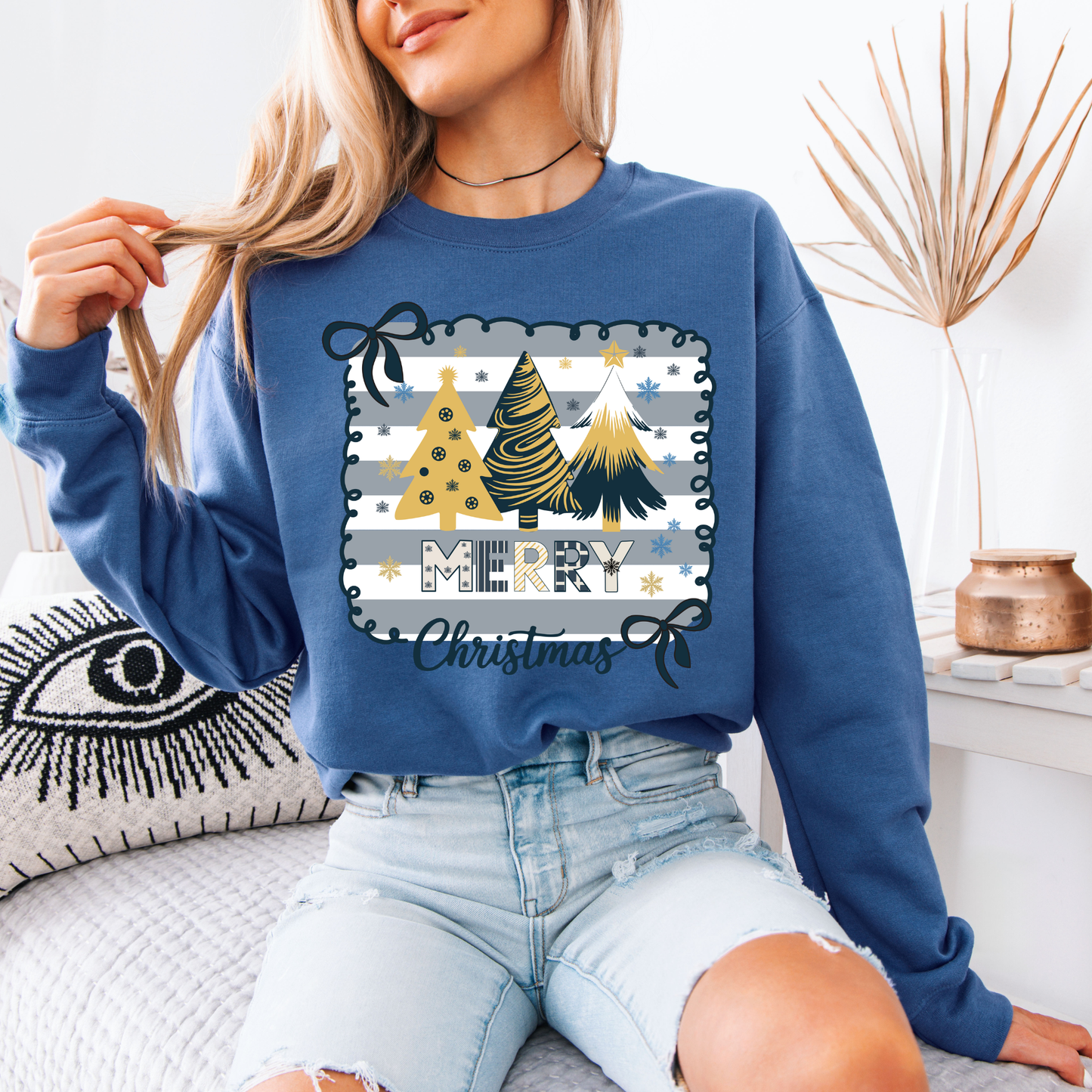 💛 Golden Merry Christmas🎄 Organic Cotton Sweatshirt