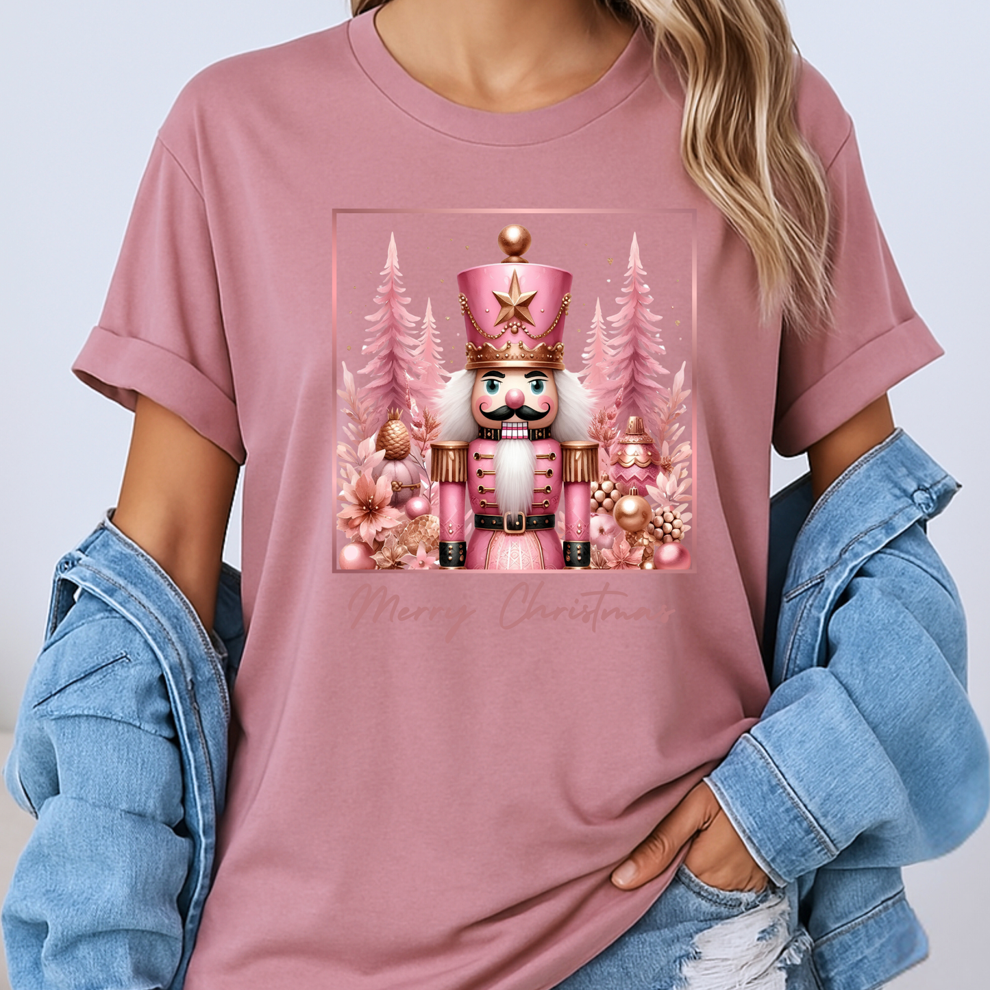 💕🌟 Pink Nutcracker Christmas 🎁 100% Organic Cotton T-Shirt