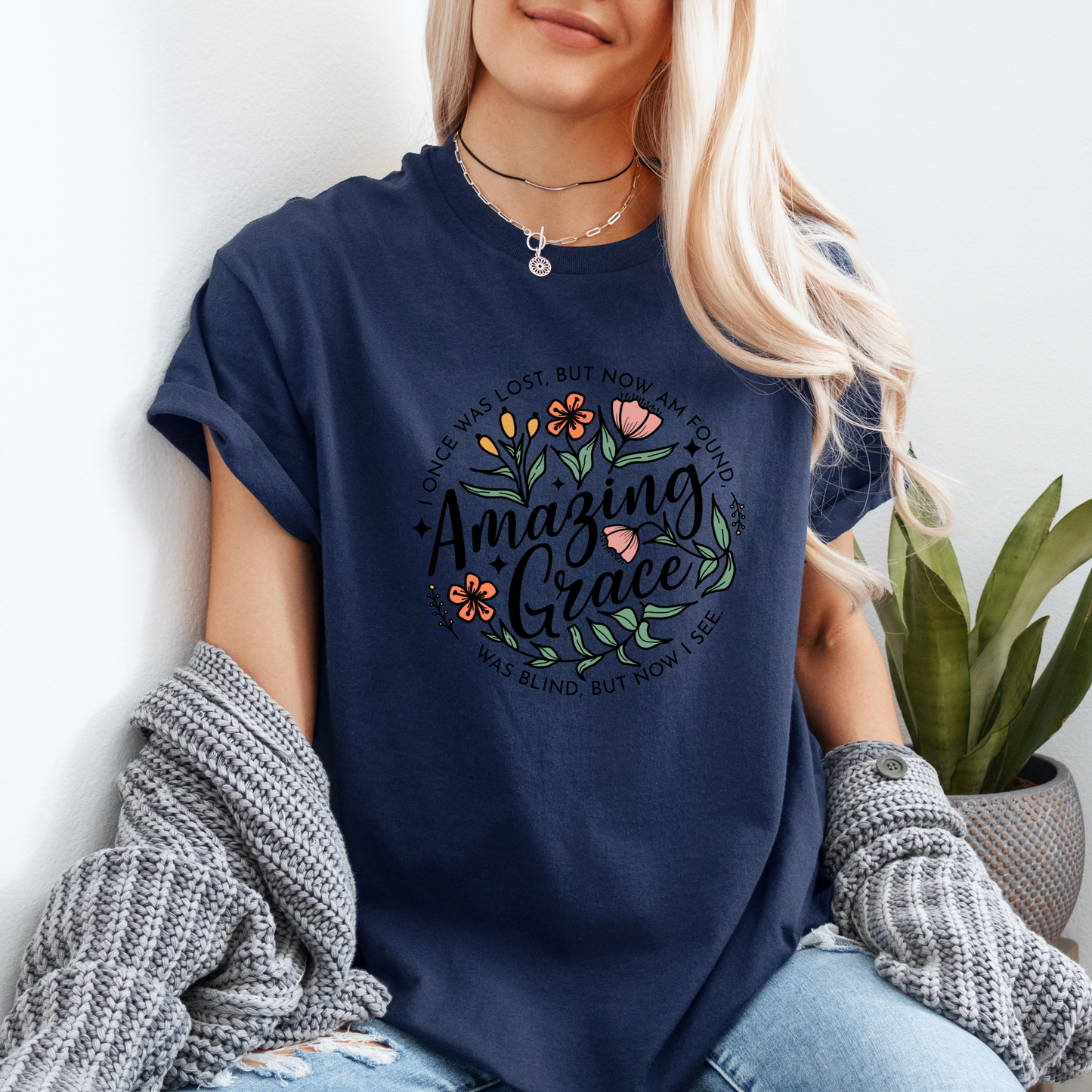 Amazing Grace T-shirt 100% Organic Cotton