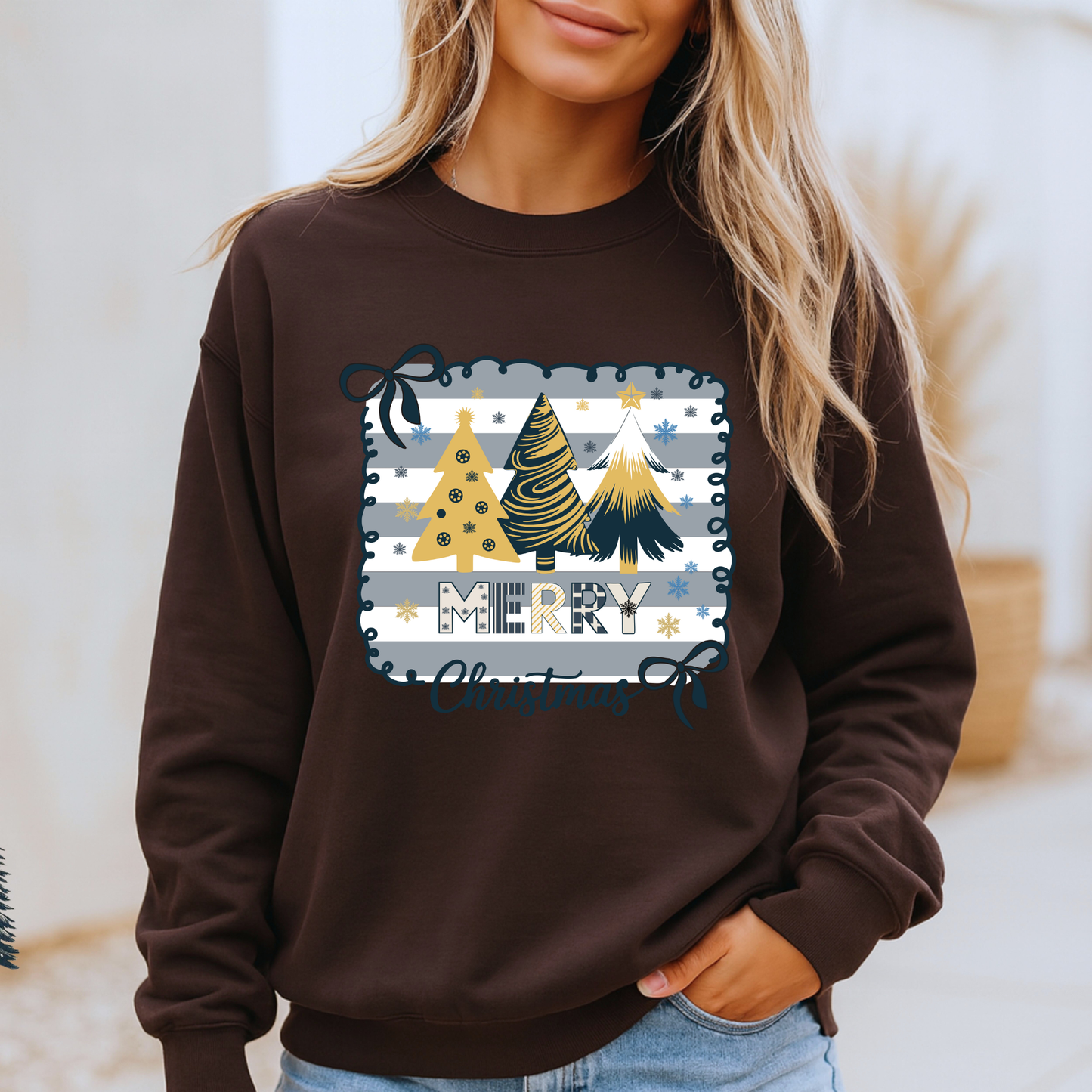 💛 Golden Merry Christmas🎄 Organic Cotton Sweatshirt