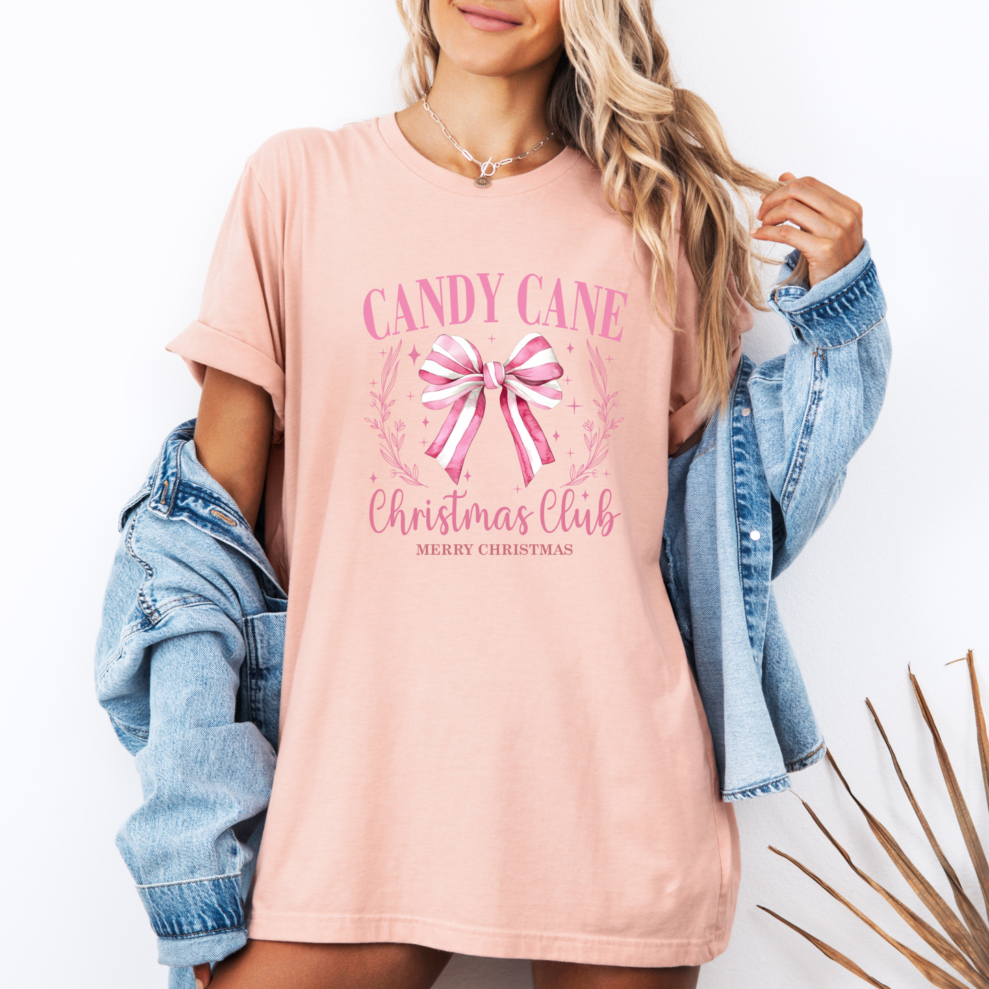 🍭🎄 Candy Cane Christmas Club ✨  100% Organic Cotton T-Shirt