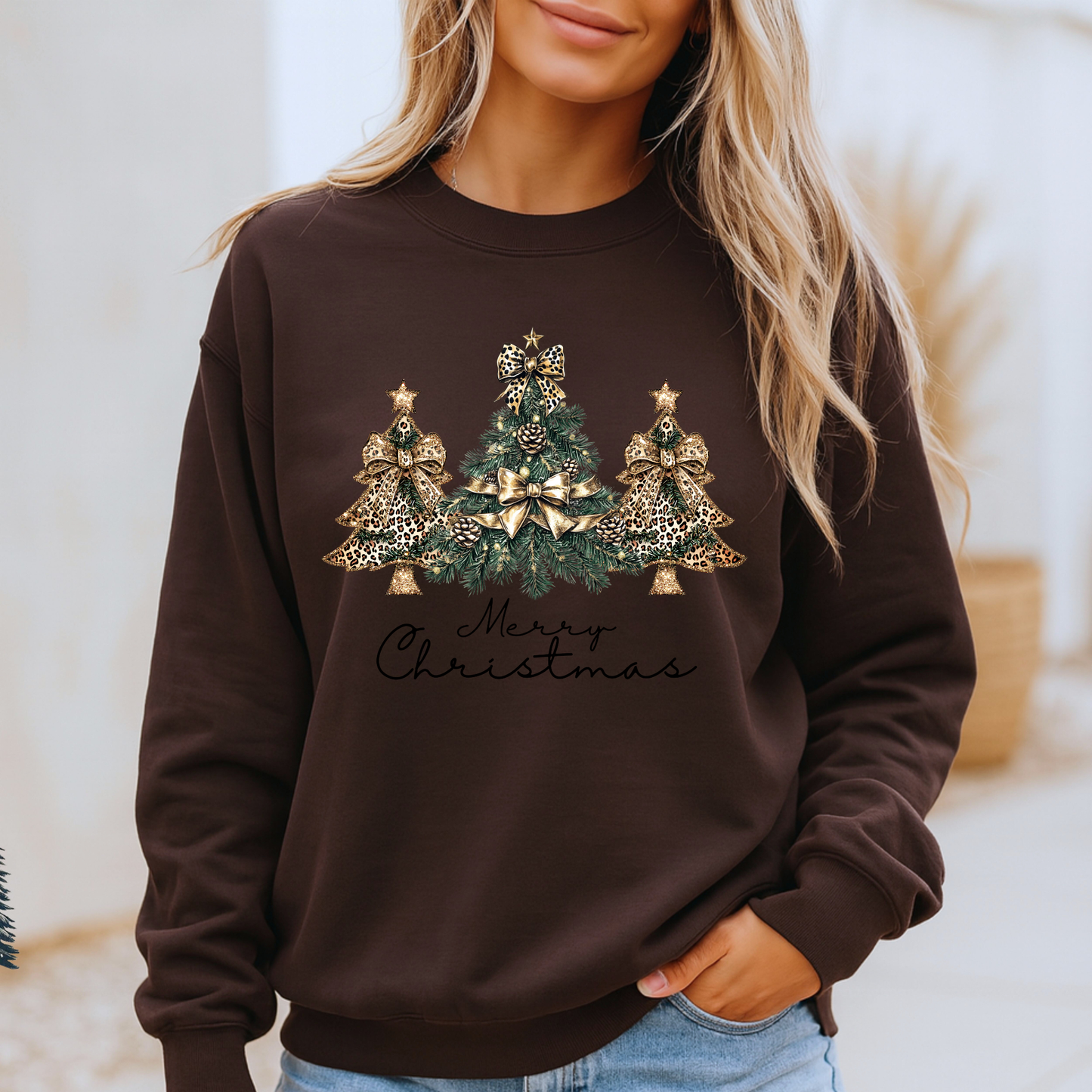 ✨ Golden Glam Christmas 💛🎄 Organic Cotton Sweatshirt