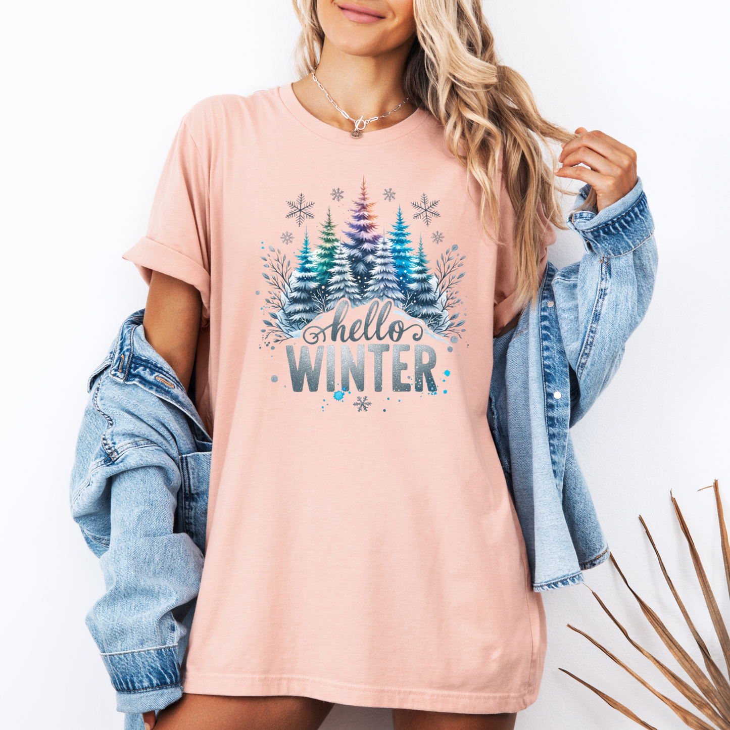 🌲❄️ Frosted Forest Glow ✨ 100% Organic Cotton T-Shirt
