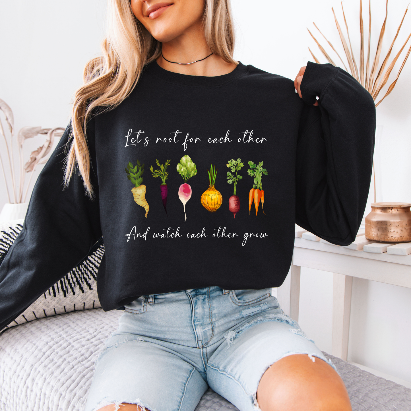 🥕🌿 Let's Root Sweatshirt 🌱💛