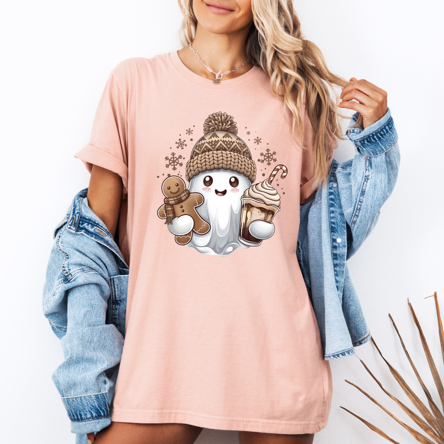 👻 Gingerbread Ghost 🎄 100% Organic Cotton T-Shirt