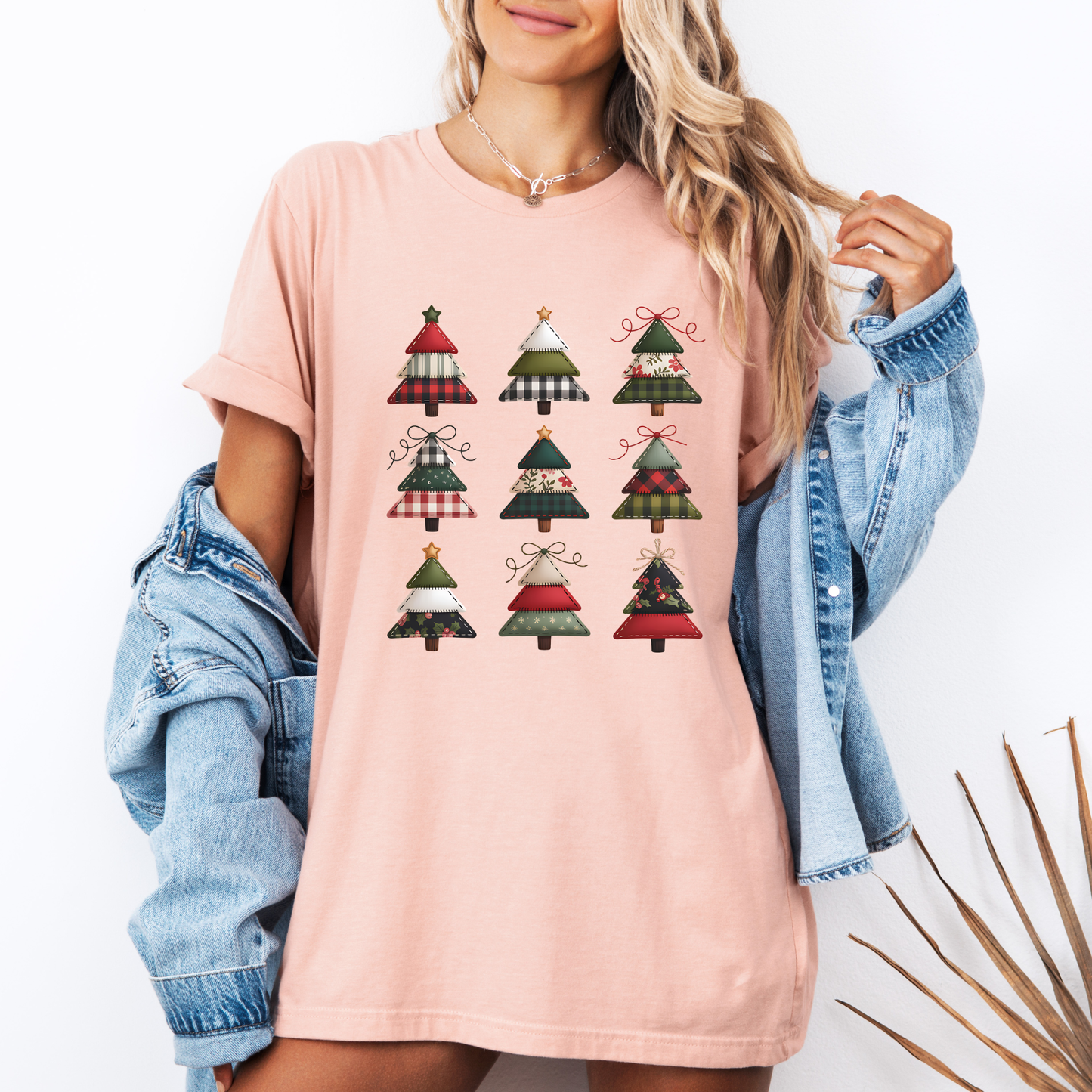 🪡🌲 Stitched Christmas Trees 💚 100% Organic Cotton T-Shirt