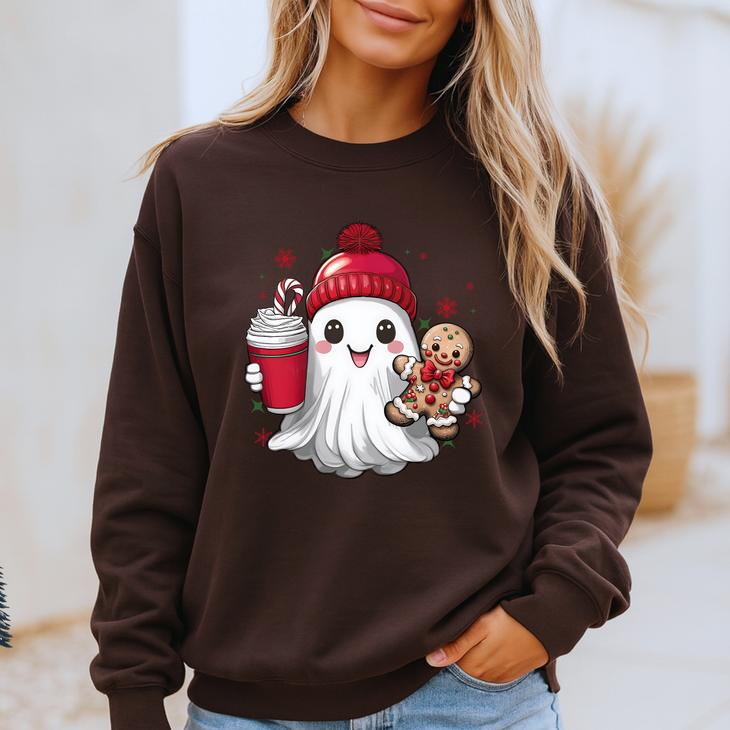 👻 Christmas Boo 🎄✨  Organic Cotton Sweatshirt