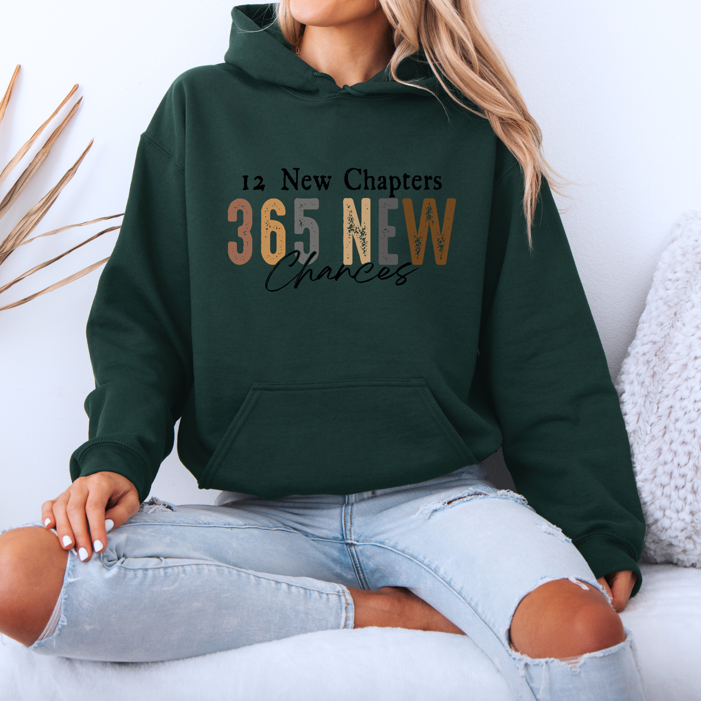 ✨📖 12 New Chapters, 365 New Chances Luxuriously Thick Hoodie✨