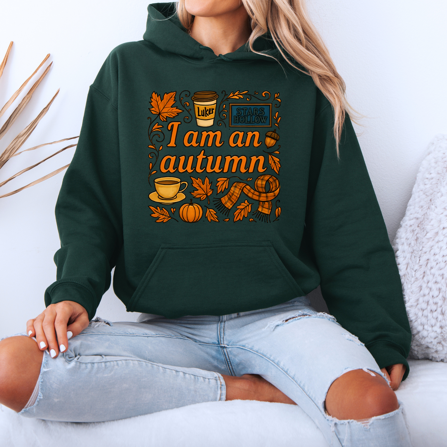 🎃 I Am an Autumn Girl | Warm & Cozy Fall Style 🍁☕ Luxuriously Thick Hoodie✨