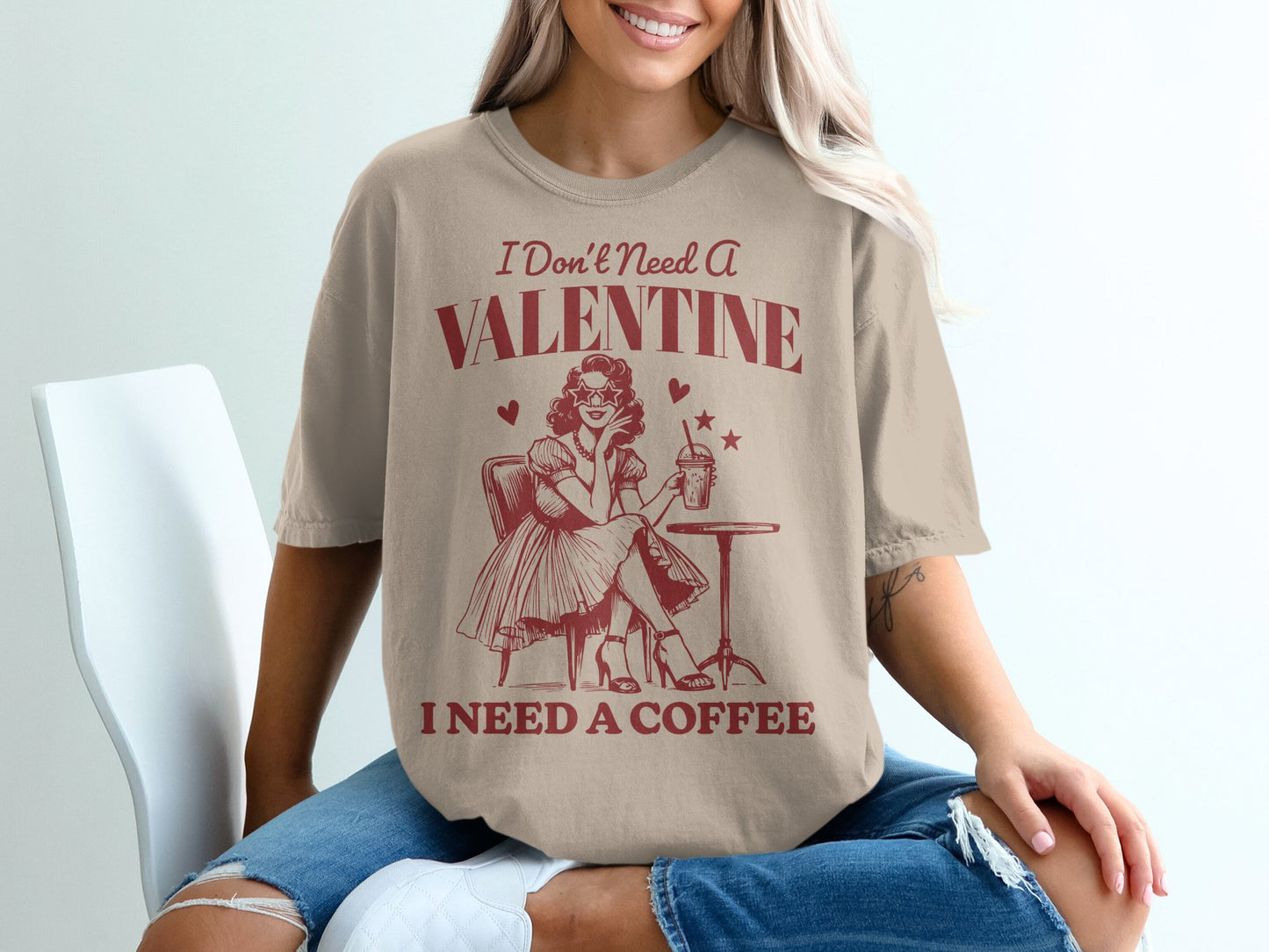 Coffee Over Cupid T-shirt 100% Organic Cotton